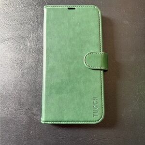 TUCCH Phone Wallet Case For iPhone 15 Green